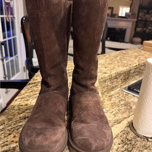 UGG Chocolate Brown Suede Boots